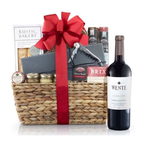 Omaha steaks gift basket - This gourmet food basket has some of our favorite savory snacks! A beautiful set features creamy cheese, Mediterranean olives, roasted almonds, and Tuscan-style crackers. Topped off with a hand-tied bow, this makes for a beautiful gift. <br><br> Due to the popularity of this gift, wines or vintages sometimes sell out. If this happens, we will always substitute …